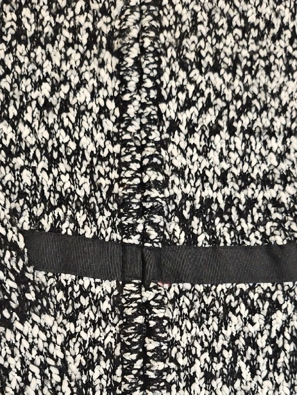 Narciso Rodriguez Black and White Tweed Jacket Size Large